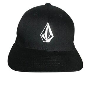 Volcom Stone Youth Flexfit Black Hat EUC